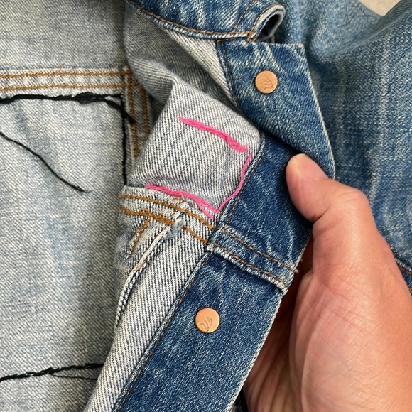 Madewell Repurposed “Barbie” Jean Jacket - Picture 10 of 11